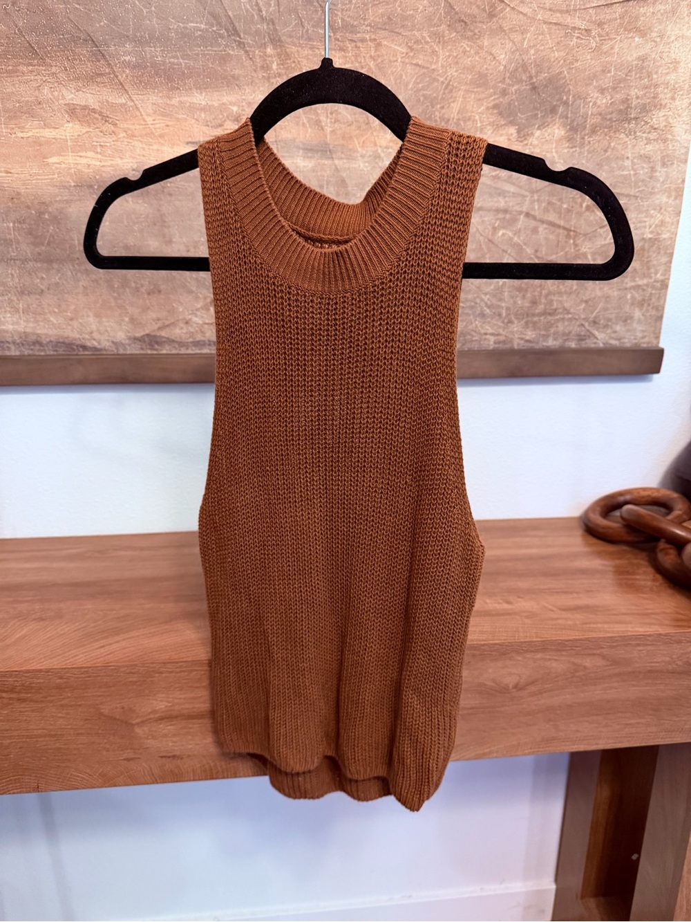 Reformation brown knit sweater size S